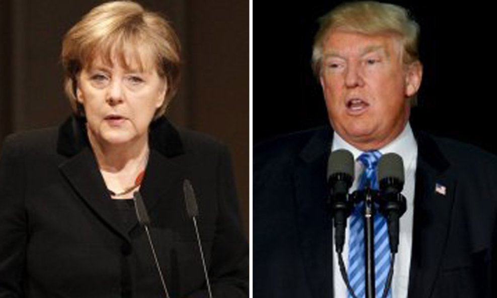 Angela Merkel i Donald Trump