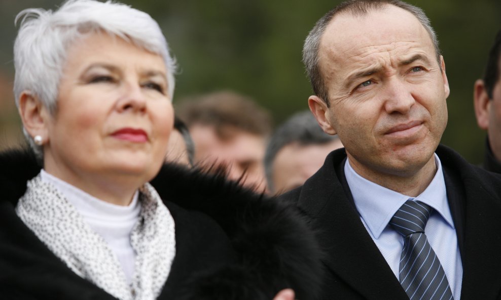 Jadranka Kosor i Damir Krstičević