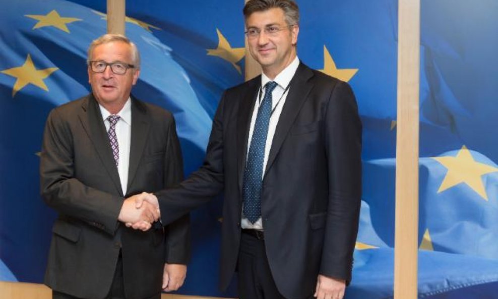 Jean Claude Juncker i Andrej Plenković
