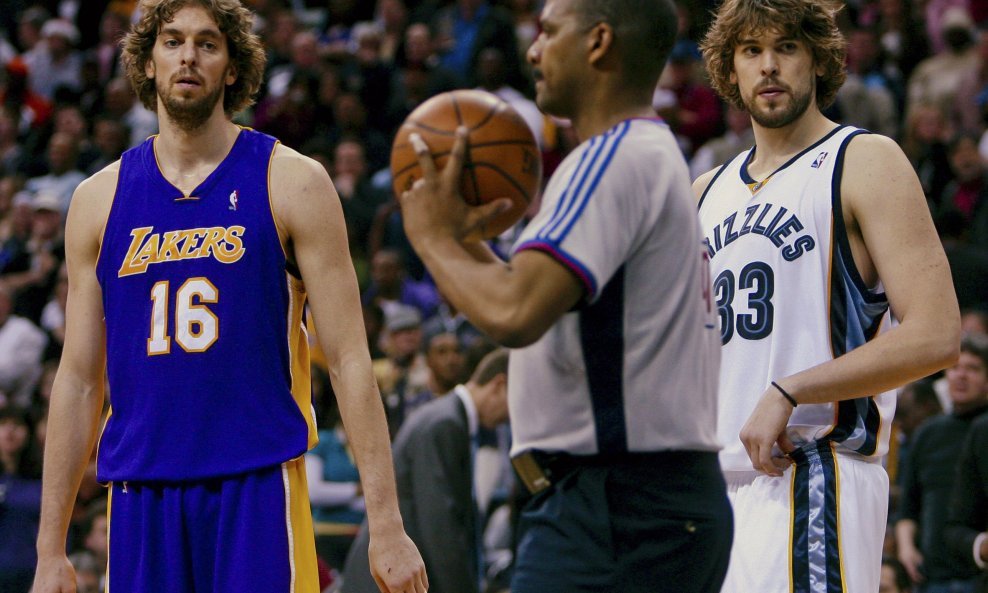 Pau Gasol (LA Lakers), Marc Gasol ( (Memphis Grizzlies), NBA 2008-09