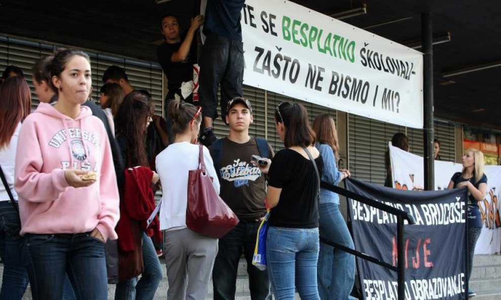 Prosvjed studenata Filozofskog fakulteta (3)