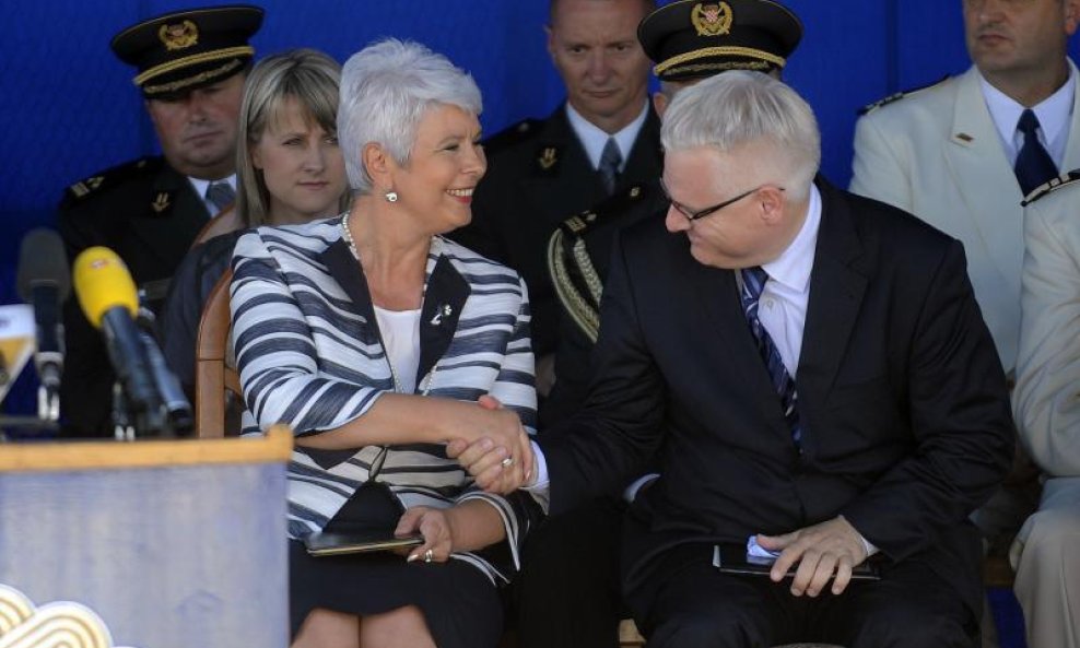 Ivo Josipović i Jadranka Kosor na obilježavanju godišnjice HRM-a