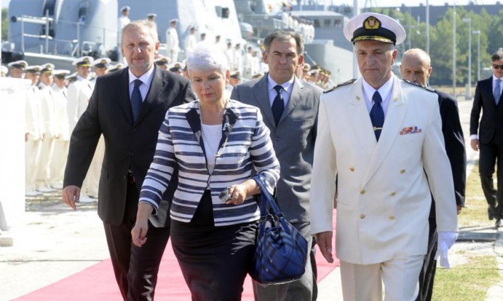 Jadranka Kosor Ivo Josipović Hrvatska ratna mornarica hrm