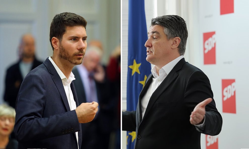 Ivan Pernar (lijevo) u Saboru figurira kao najljuća oporba, umjesto Zorana Milanovića (desno)