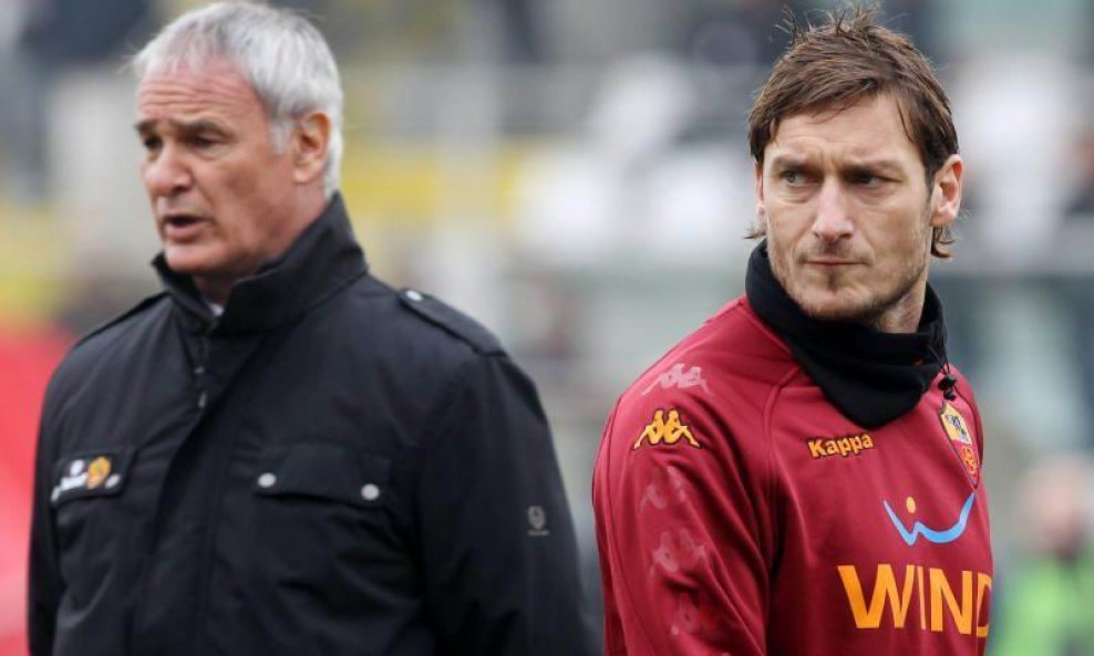 Claudio Ranieri i Francesco Totti