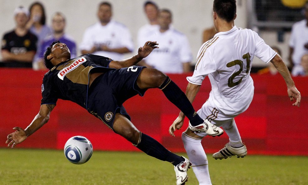 Real Madrid Jose Maria Callejon Philadelphia Union Sheanon Williams 2011