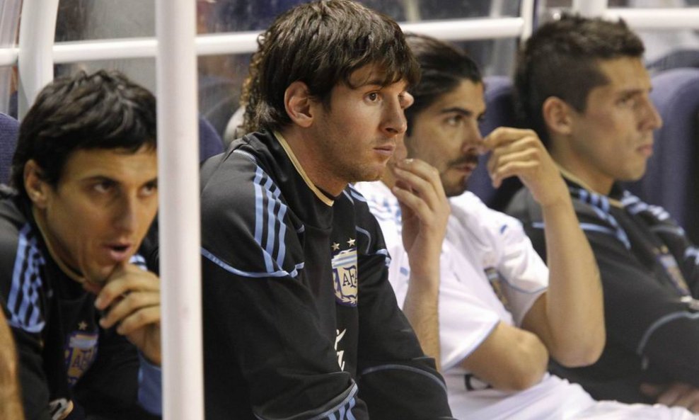 Lionel Messi na klupi , Argentina