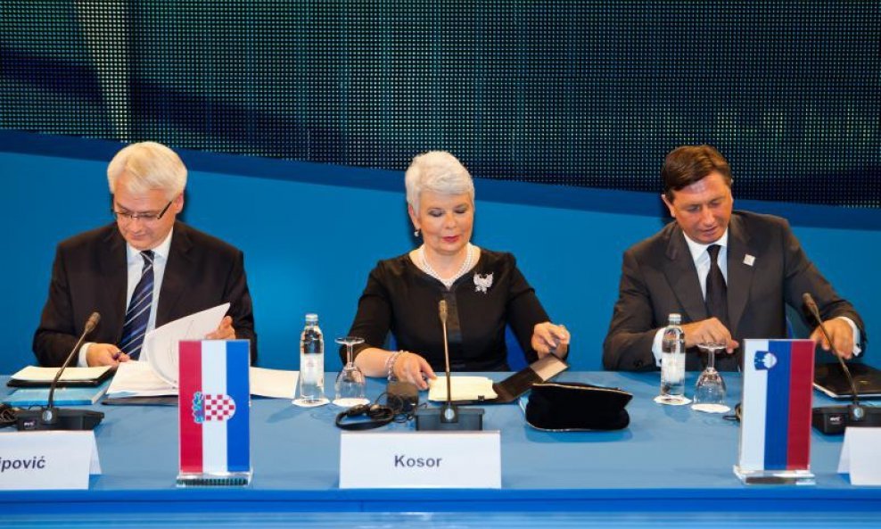 Croatia Summit Jadranka Kosor i Borut Pahor (1)