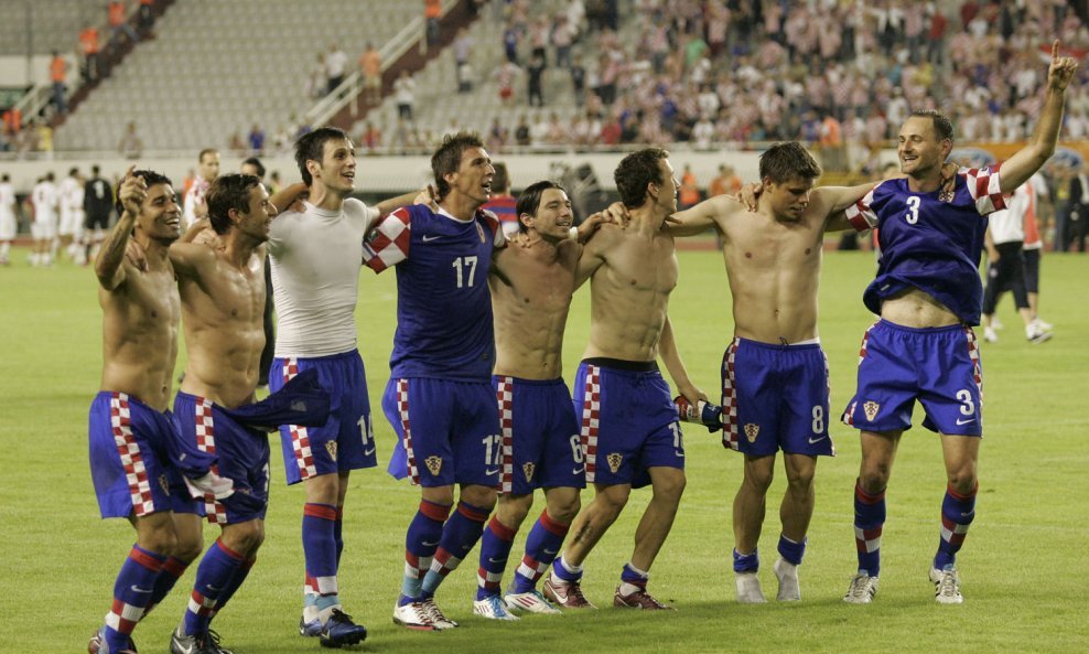 Slavlje hrvatskih nogometaša