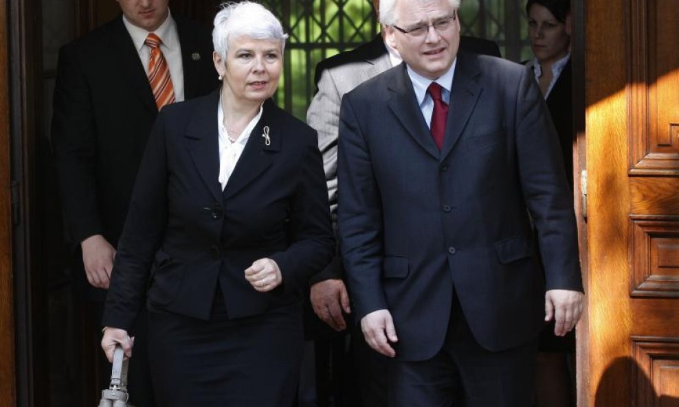 Jadranka Kosor i Ivo Josipović