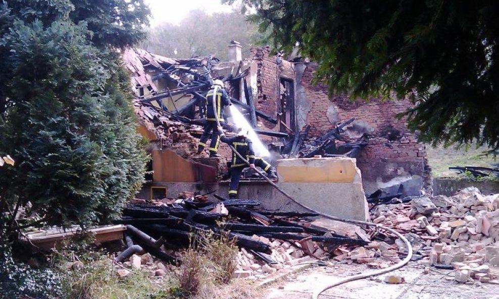 Kuća uništena u eksploziji