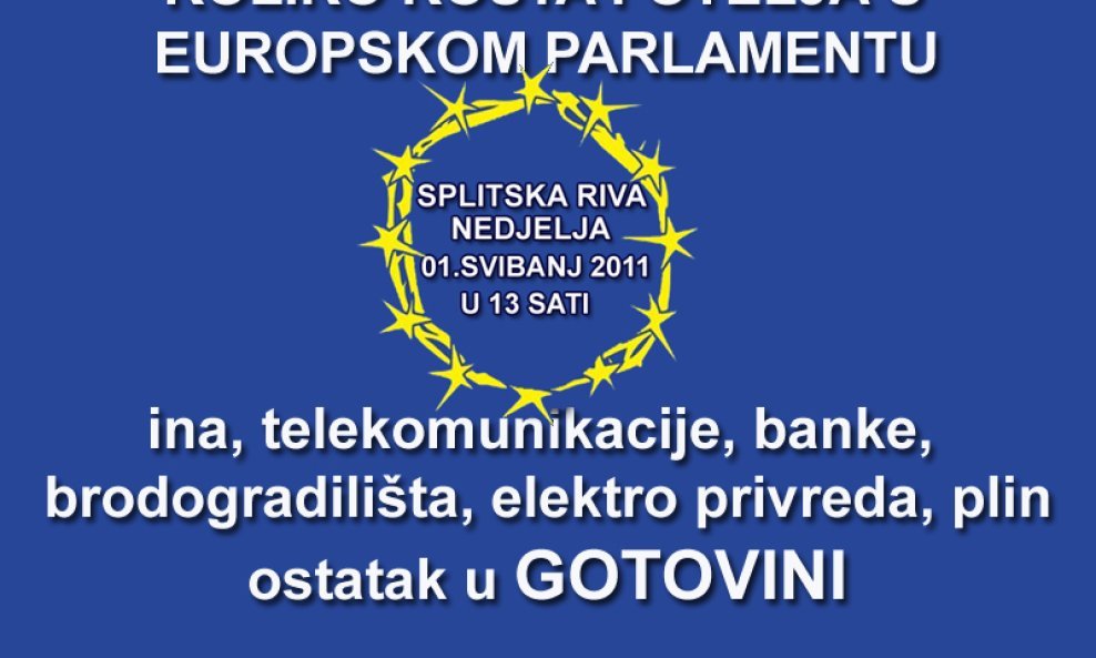 Prosvjed branitelja u Splitu