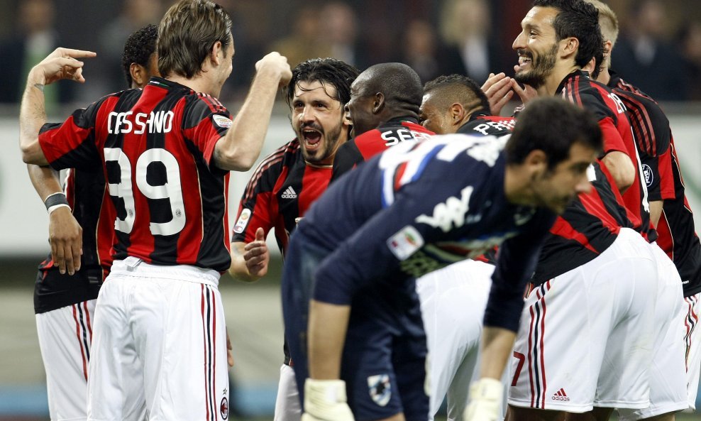 AC Milan - Sampdoria, slavlje