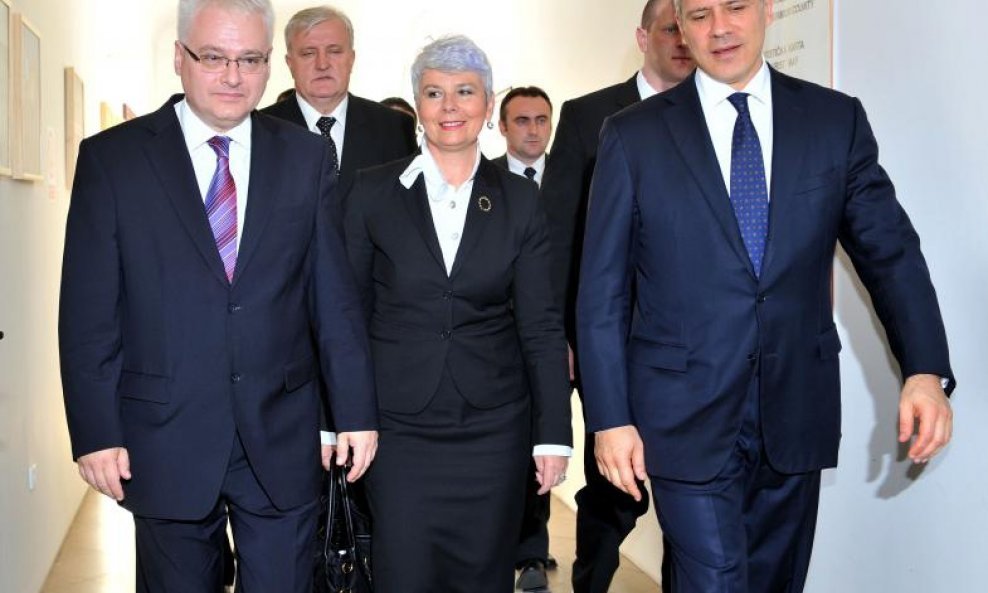 Ivo Josipović, Jadranka Kosor i Boris Tadić