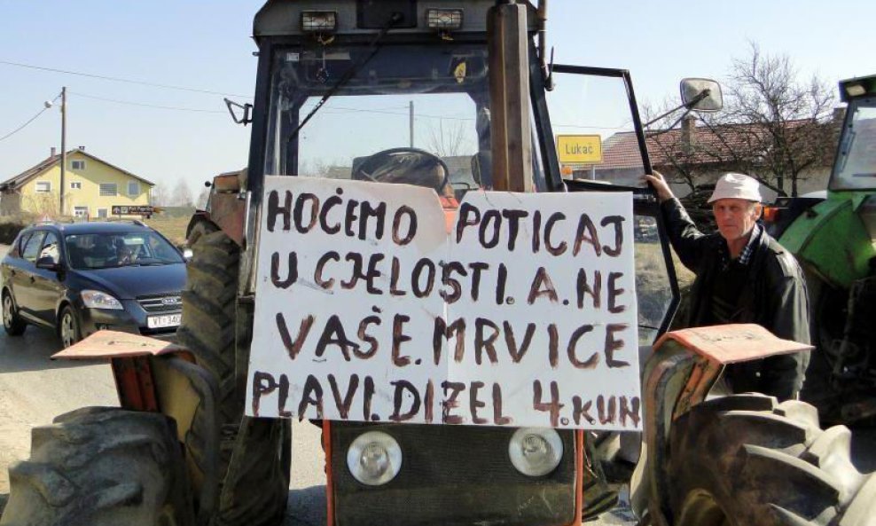 seljački prosvjed lukač