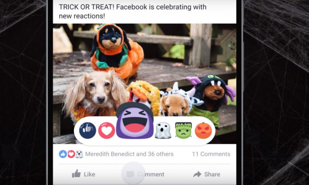 Facebook Reactions Halloween