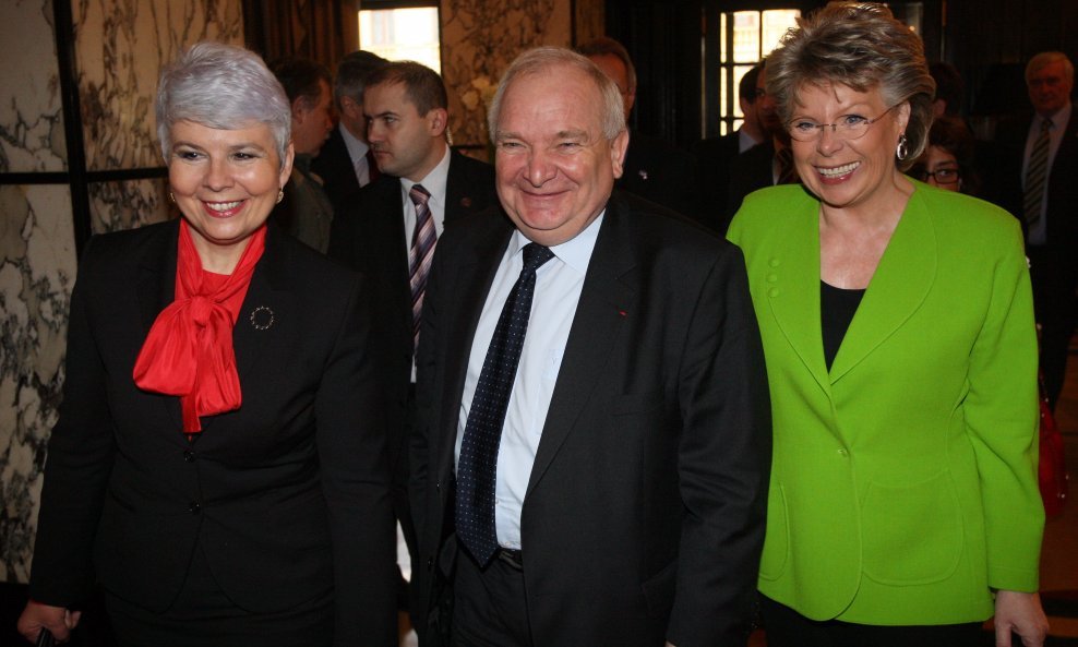 Jadranka Kosor, Joseph Daul i Viviane Reding