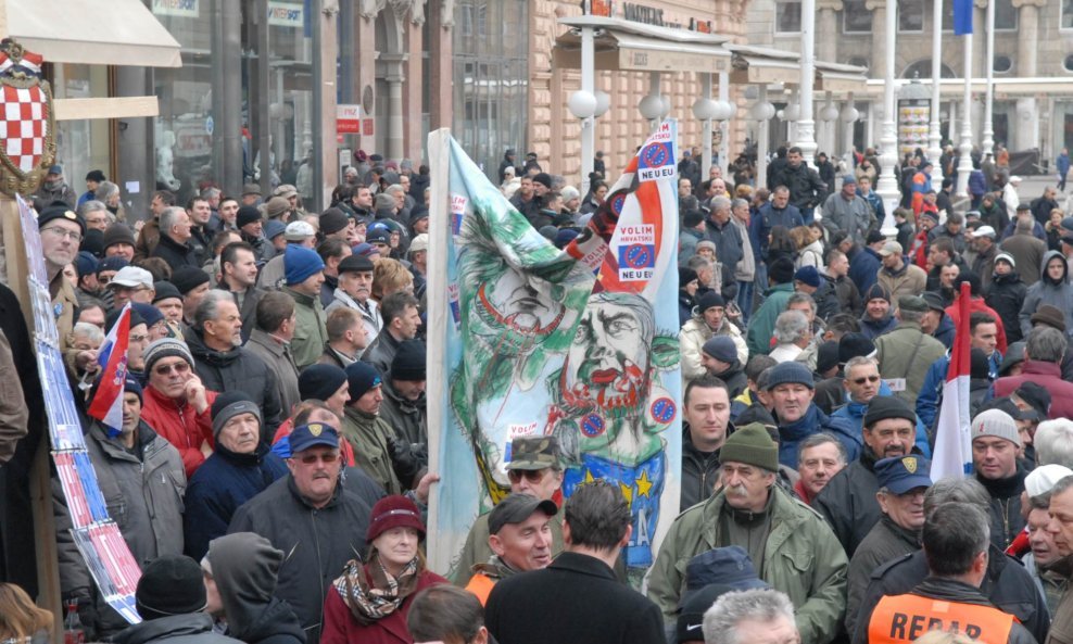 Prosvjed branitelja u Zagrebu - 02