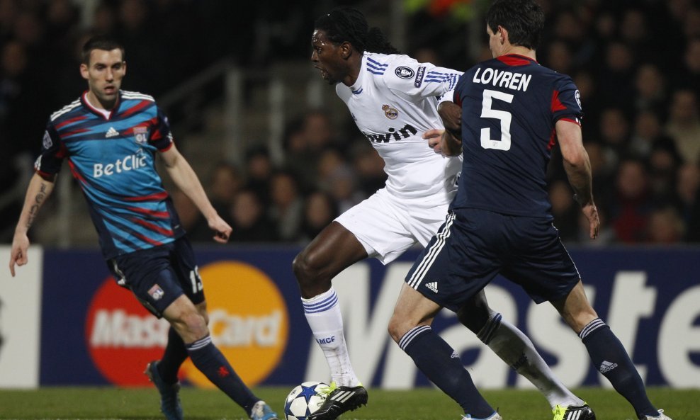 Dejan Lovren Emanuel Adebayor Real Madrid Lyon