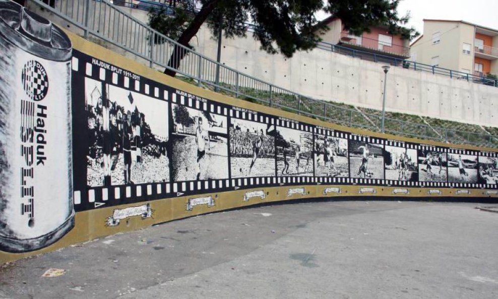Mural 100. rođendan Hajduka