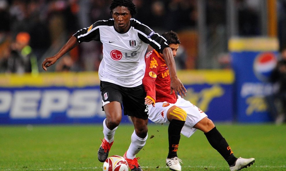 Dickson Etuhu (Fulham) i Joao Cicinho (Roma)