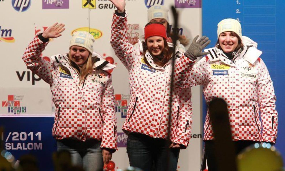 Hrvatske uzdanice na Sljemenu Ana Jelušić, Sofija Novoselić, Tea Palić