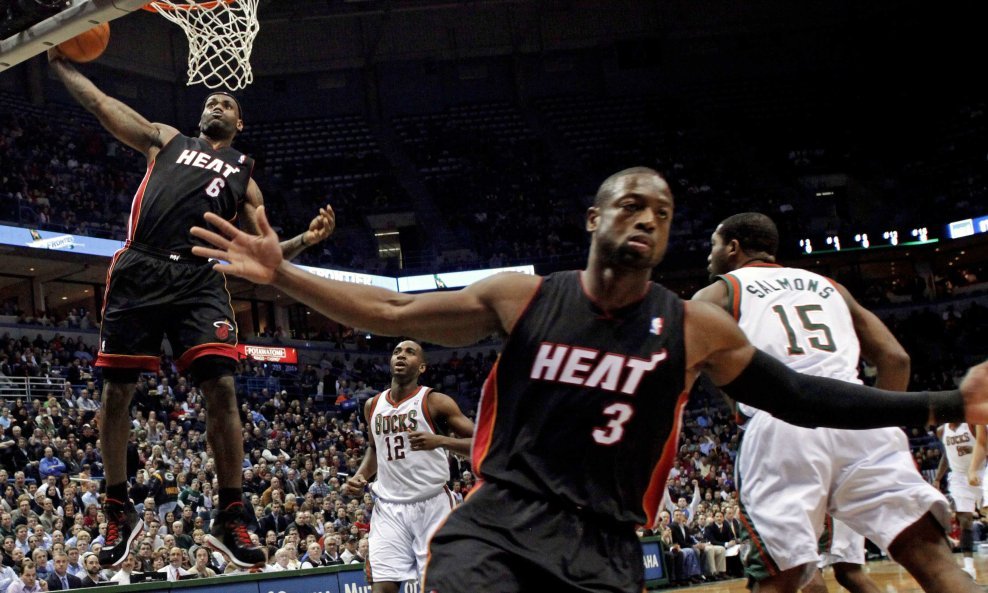 LeBron James Dwyane Wade Miami Heat 2010