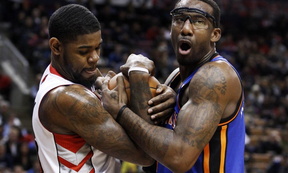 Toronto Raptors Amir Johnson - New York Knicks Amar'e Stoudemire