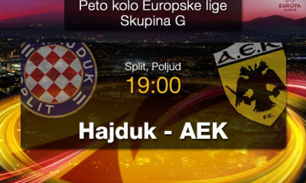 HAJDUK - AEK live uživo