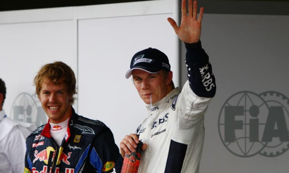 Nico Hulkenberg - Williams, Sebastian Vettel - Red Bull Racing