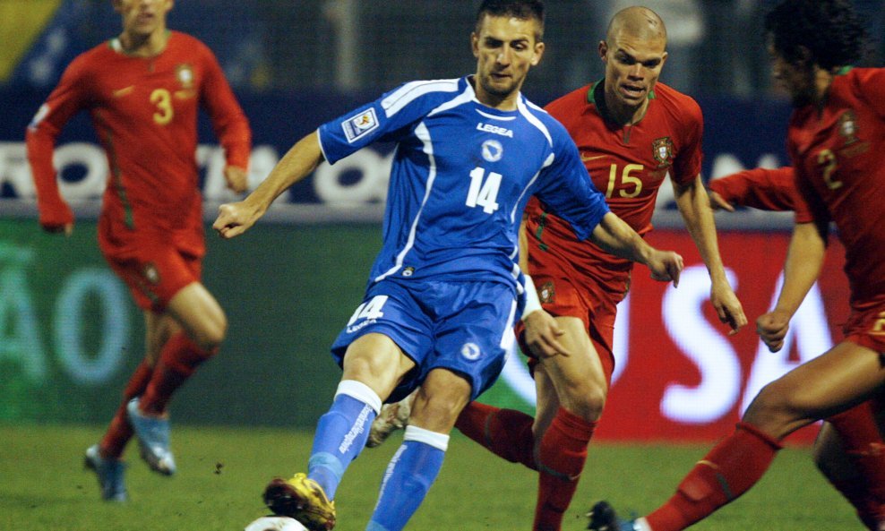 Bosna i Hercegovina - Portugal 0-1, Paulo Ferreira, Vedad Ibišević, Pepe, Bruno Alves
