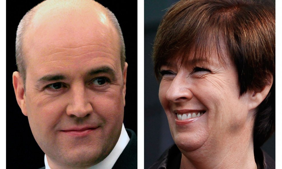 Fredrik Reinfeldt i  Mona Sahlin