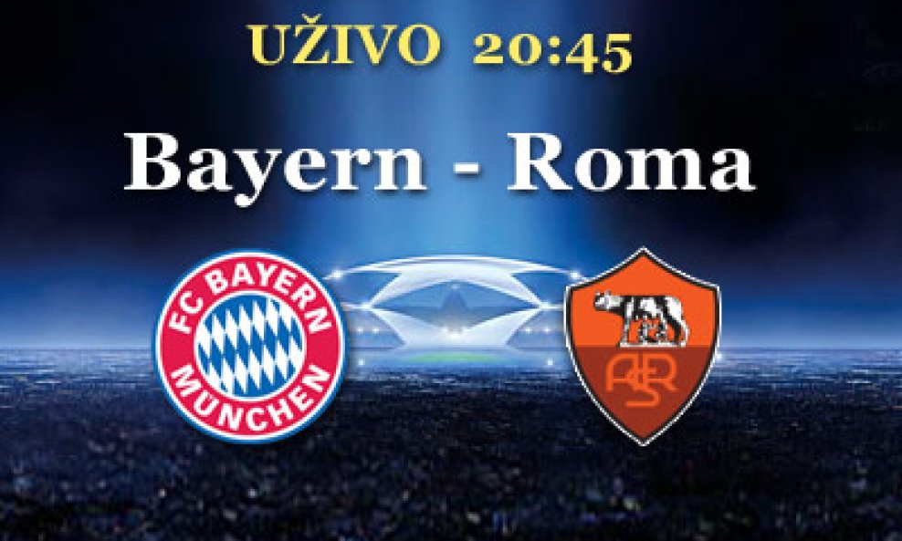 LIVE SCORE, Bayern - Roma