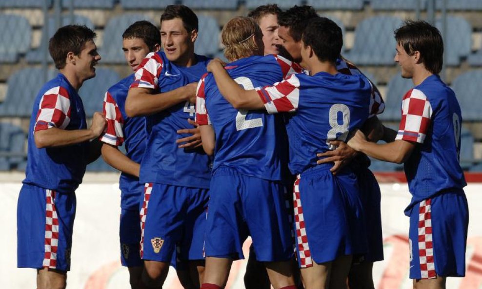 Mlada U21 reprezentacija, slavlje igrača