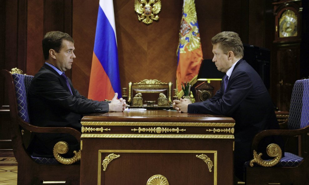 medvedev gazprom Alexei Miller 