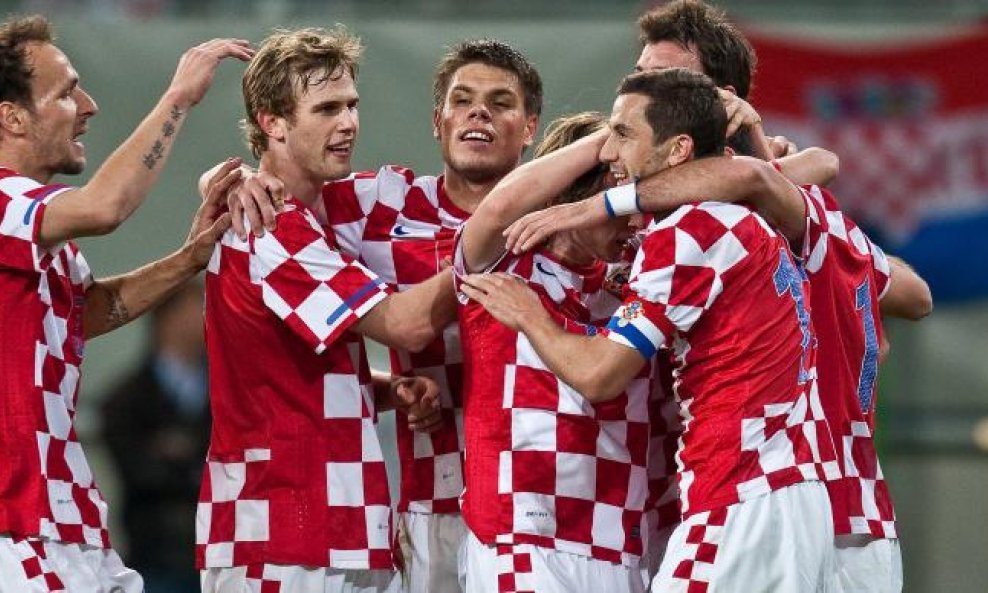 Slavlje hrvatskih nogometaša