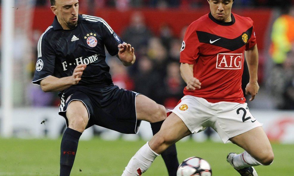 Manchester United - Bayern, Rafael i Franck Ribery