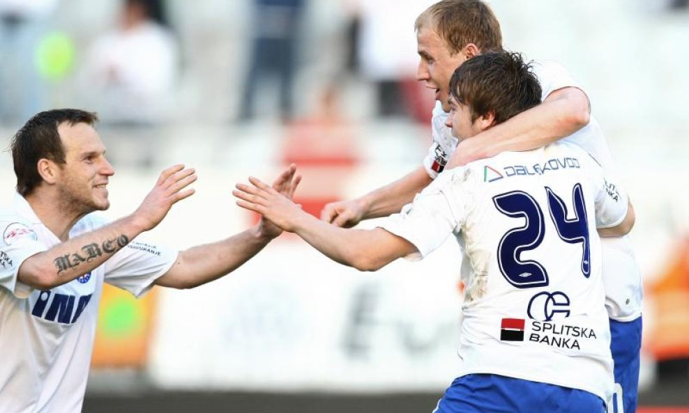 Florin Cernat, Mario Tičinović i Senijad Ibričić (Hajduk)