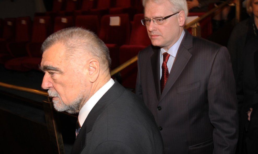 Stjepan Mesić i Ivo Josipović