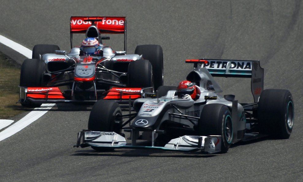 Michael Schumacher Jenson Button Formula 1