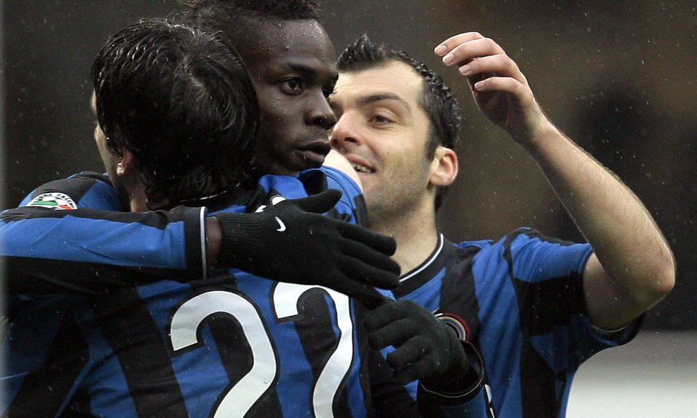 Mario Balotelli Goran Pandev Inter