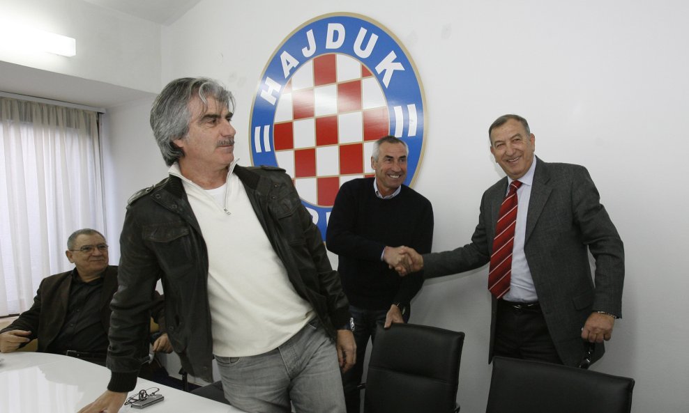Luigi Febrarri, Eduardo Reja, Stanko Poklepović, Hajduk 2010