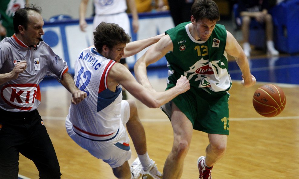 Cibona - Union Olimpija, Lukša Andrić i Gašpar Vidmar