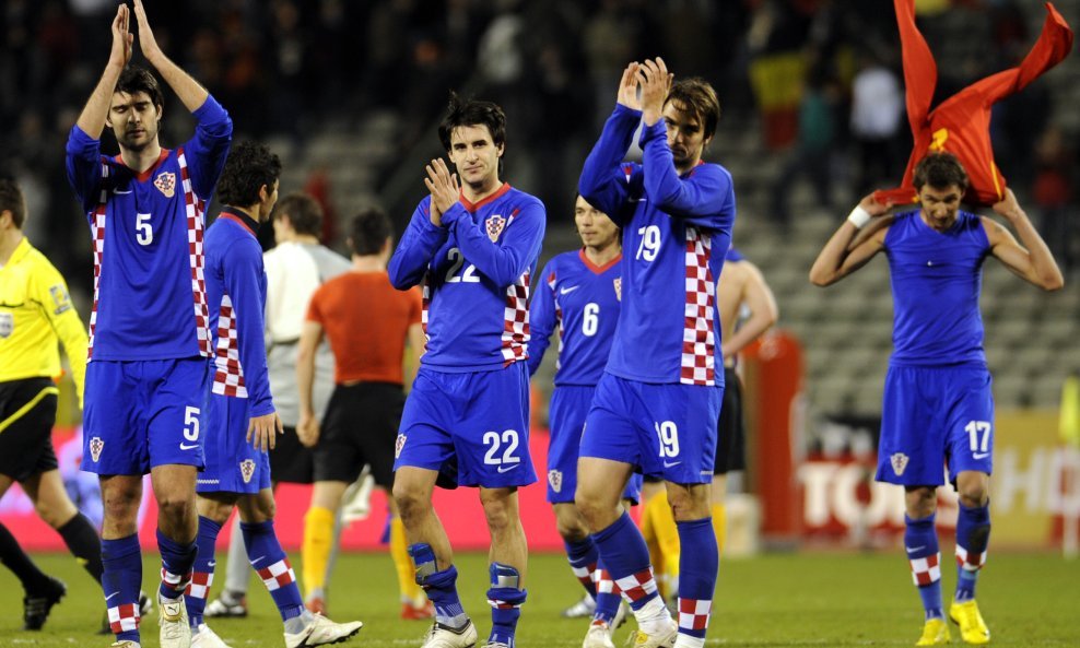 Vedran Ćorluka, Hrvoje Čale, Niko Kranjčar, Belgija-Hrvatska 2010