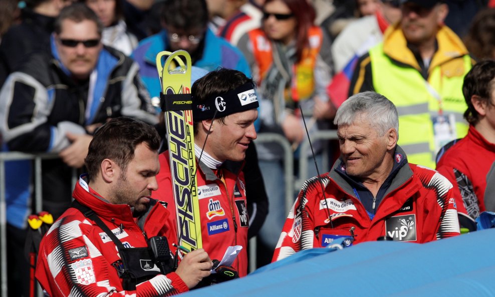 Ivica Kostelić, Ante GIPS Kostelić, Vedran Pavlek, Kranjska Gora 2010