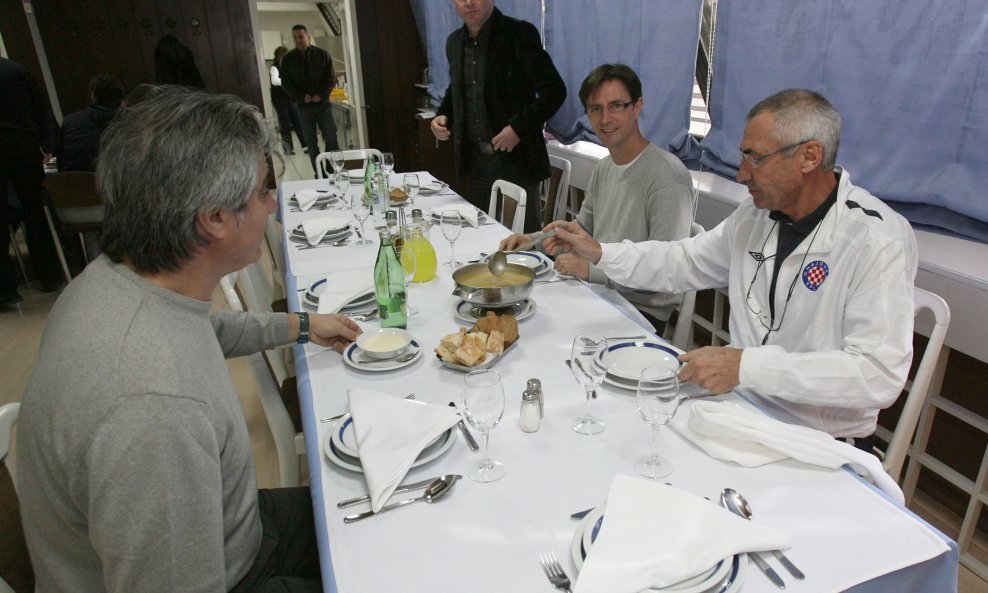 Hajduk, Tonči Gabrić, Joško Španjic i Edoardo Reja