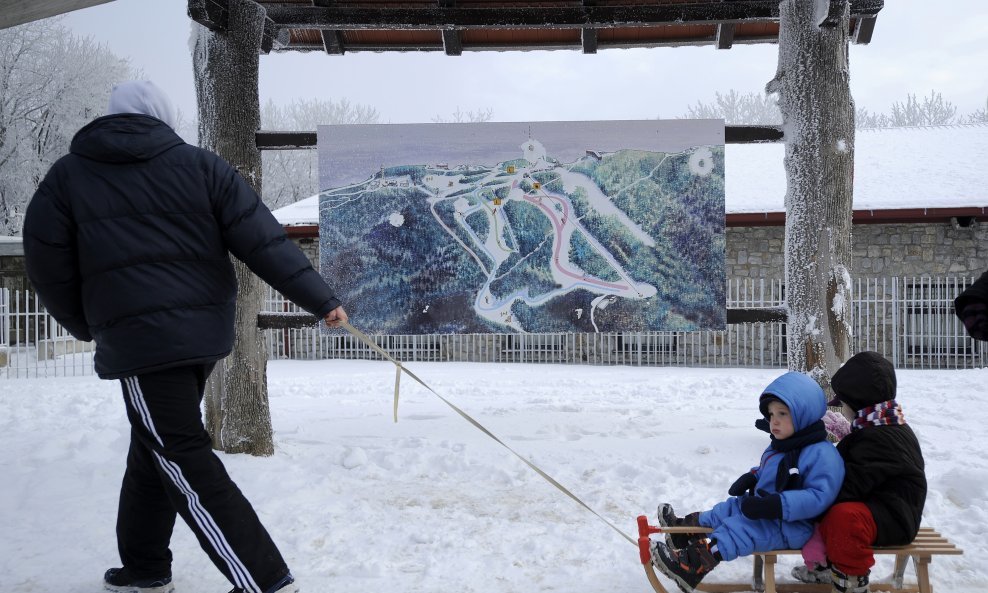 Sljeme 2009, sanjkanje, skijanje, snijeg