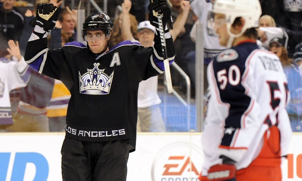 Anže Kopitar - Los Angeles Kings, Antoine Vermette - Columbus Blue Jackets, NHL 2009-10