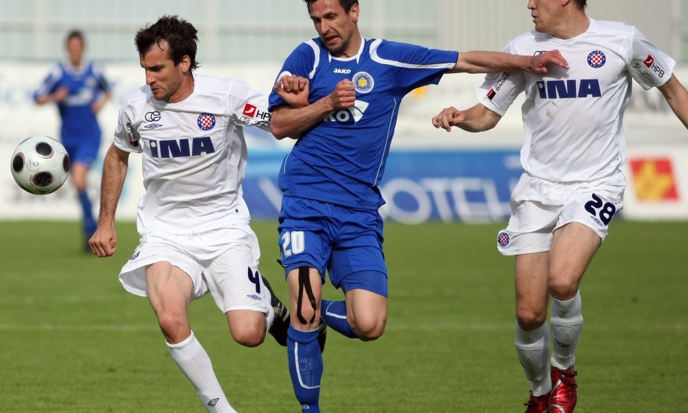 Zadar-Hajduk, Anthony Šerić (Hajduk) , Želimir Terkeš (Zadar) i Boris Pandža (Hajduk). Prva HNL 2008-09