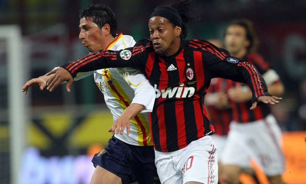 Ronaldinho, Milan - Lecce